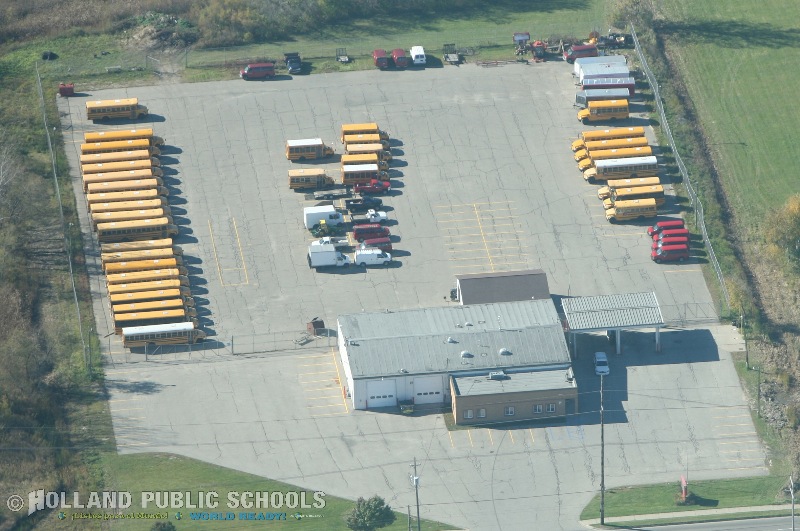 Aerial view of Maintenance and Transportation Center