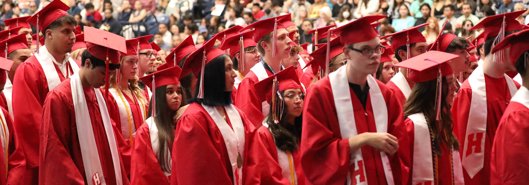 Grads at commencement