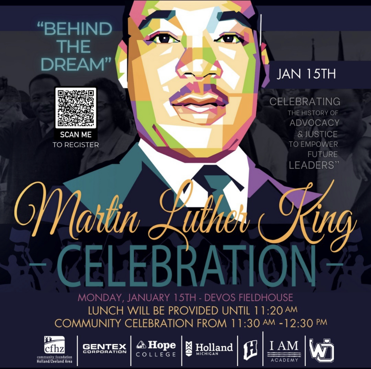 MLK Day Celebration January 15, 1120am
