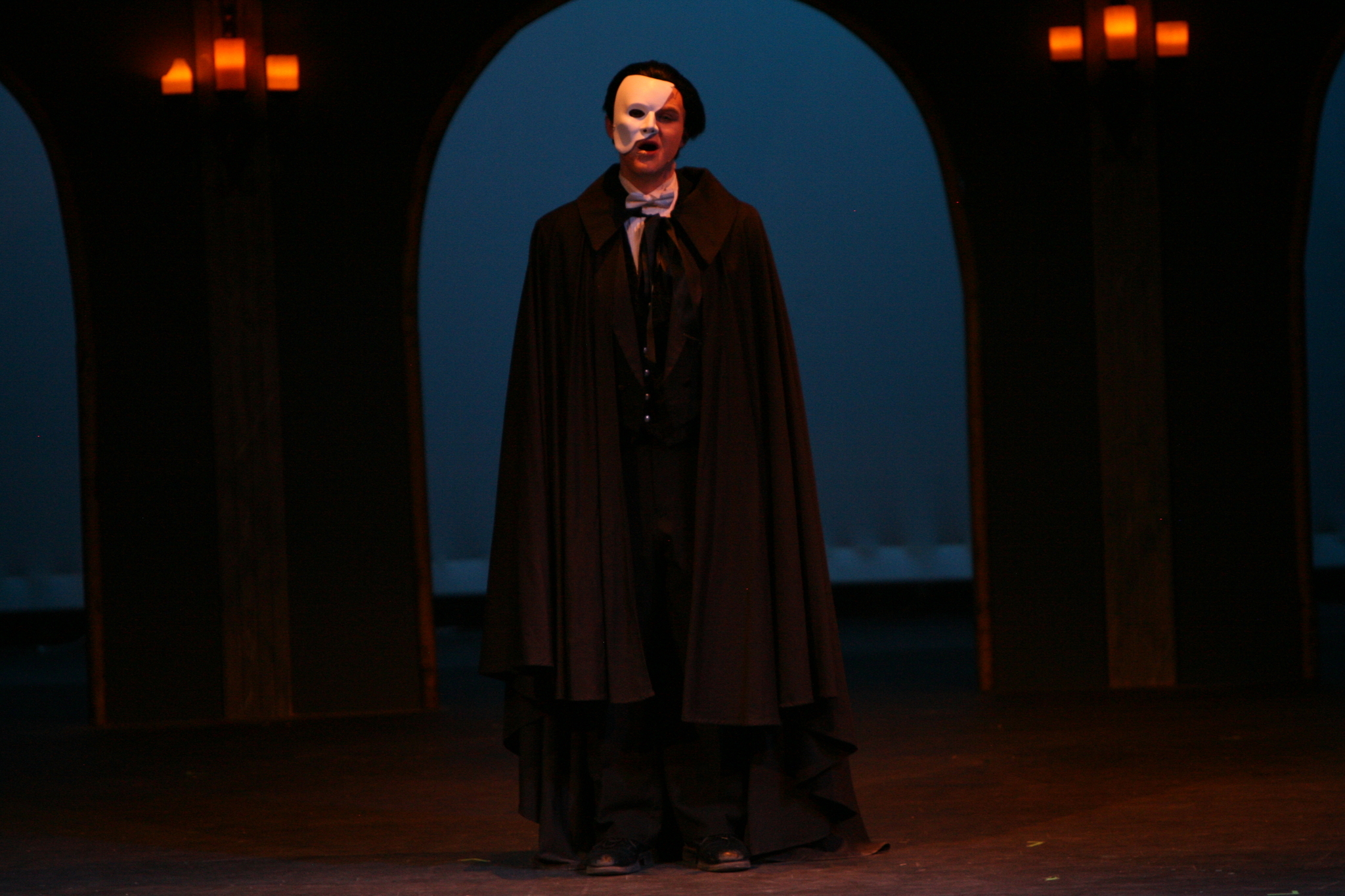 Jamie as the Phantom in December 2013